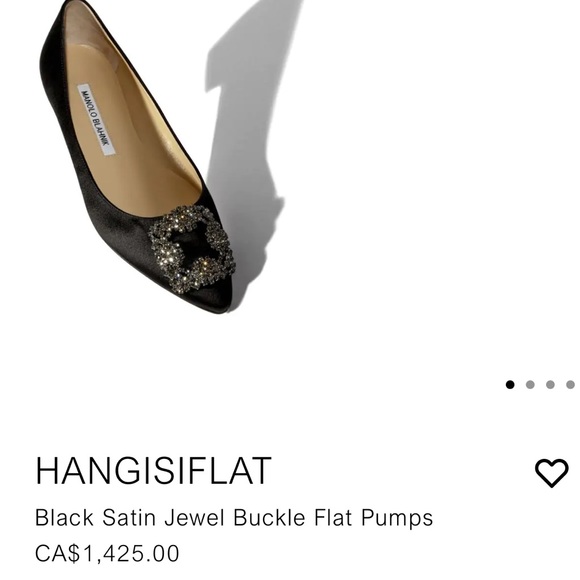 MANOLO BLAHNIK Hangisiflat Embellished Satin Ballet Flats - Picture 5 of 17